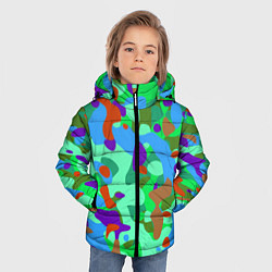Куртка зимняя для мальчика Абстракция цвета, цвет: 3D-светло-серый — фото 2