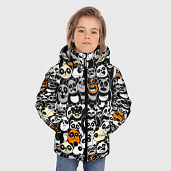 Куртка зимняя для мальчика Злобные панды, цвет: 3D-красный — фото 2