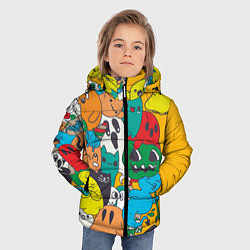 Куртка зимняя для мальчика Дом с приведениями, цвет: 3D-красный — фото 2
