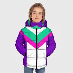 Куртка зимняя для мальчика Always in sports сиреневый, цвет: 3D-черный — фото 2