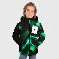 Куртка зимняя для мальчика Roblox разлом плит, цвет: 3D-черный — фото 2