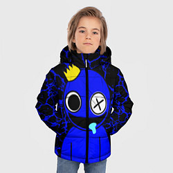 Куртка зимняя для мальчика Радужные друзья - персонаж Синий, цвет: 3D-красный — фото 2