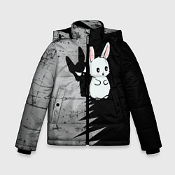 Куртка зимняя для мальчика Теневой зайка, цвет: 3D-черный