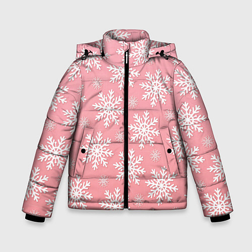 Зимняя куртка для мальчика Снегопад / 3D-Черный – фото 1