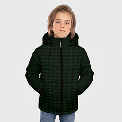 Куртка зимняя для мальчика Однотонный двоичный код, цвет: 3D-светло-серый — фото 2