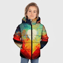 Куртка зимняя для мальчика Your heart, цвет: 3D-черный — фото 2