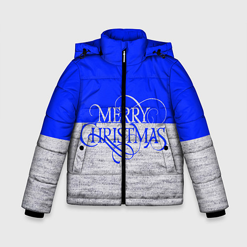 Зимняя куртка для мальчика Merry Christmas синий / 3D-Черный – фото 1