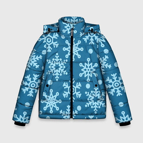 Зимняя куртка для мальчика Blue snow / 3D-Черный – фото 1