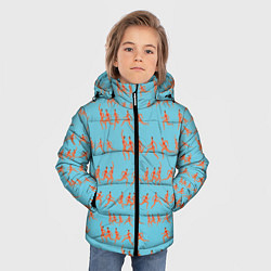 Куртка зимняя для мальчика Женский марафон, цвет: 3D-черный — фото 2
