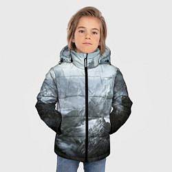 Куртка зимняя для мальчика Природа Скайрима, цвет: 3D-черный — фото 2