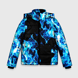 Зимняя куртка для мальчика Красивый синий огонь
