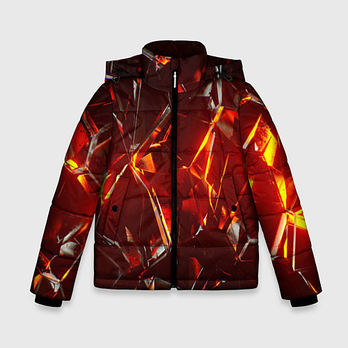 Зимняя куртка для мальчика Лавовое стекло / 3D-Черный – фото 1