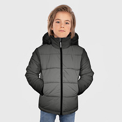Куртка зимняя для мальчика Серый, черный градиент, цвет: 3D-черный — фото 2