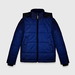 Куртка зимняя для мальчика Сапфировый градиент, цвет: 3D-черный