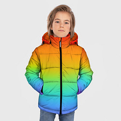 Куртка зимняя для мальчика Я радуга, цвет: 3D-черный — фото 2