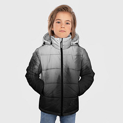 Куртка зимняя для мальчика Красивый туманный лес, цвет: 3D-светло-серый — фото 2