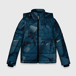 Куртка зимняя для мальчика Абстрактное множество металлических предметов, цвет: 3D-черный