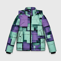 Куртка зимняя для мальчика Trendy geometric pattern, цвет: 3D-светло-серый