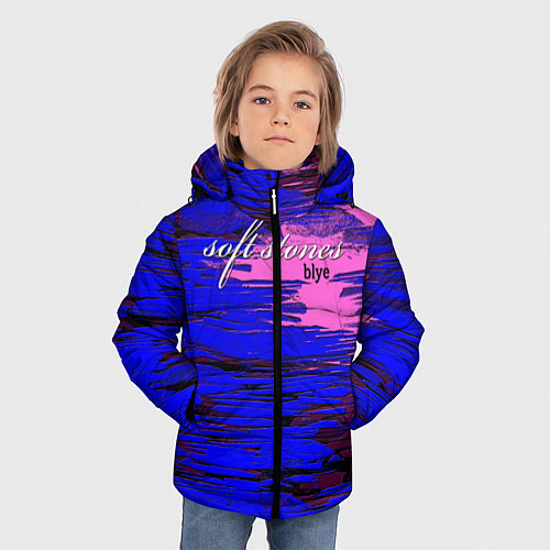 Зимняя куртка для мальчика Soft stones blye / 3D-Красный – фото 3