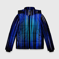 Куртка зимняя для мальчика Neon line stripes, цвет: 3D-красный