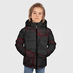 Куртка зимняя для мальчика Очень горячая лава, цвет: 3D-красный — фото 2