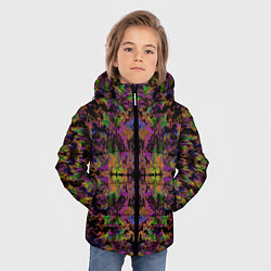 Куртка зимняя для мальчика Цветная психоделика, цвет: 3D-светло-серый — фото 2