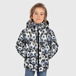 Куртка зимняя для мальчика Забей гол, цвет: 3D-черный — фото 2
