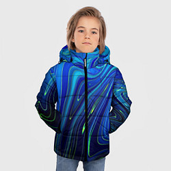 Куртка зимняя для мальчика Blurred colors, цвет: 3D-черный — фото 2