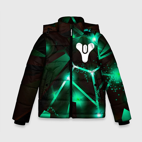 Зимняя куртка для мальчика Destiny разлом плит / 3D-Черный – фото 1