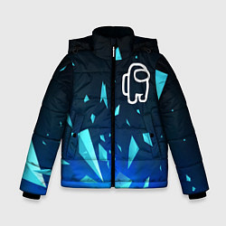 Куртка зимняя для мальчика Among Us взрыв частиц, цвет: 3D-черный