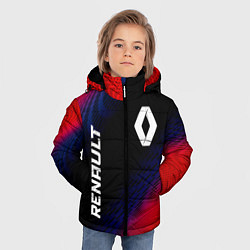Куртка зимняя для мальчика Renault красный карбон, цвет: 3D-черный — фото 2