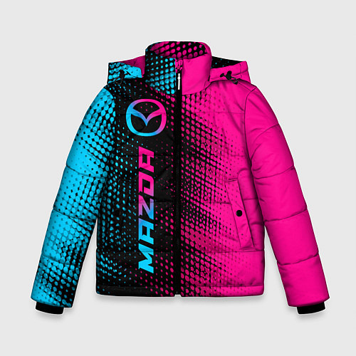 Зимняя куртка для мальчика Mazda - neon gradient: по-вертикали / 3D-Черный – фото 1