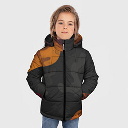 Куртка зимняя для мальчика Необычный камуфляж, цвет: 3D-красный — фото 2