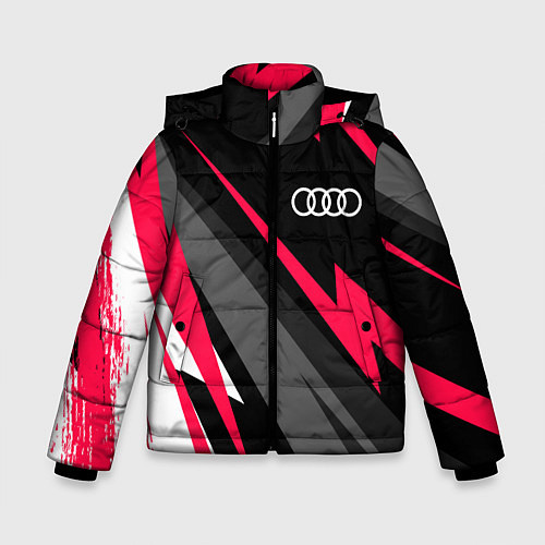 Зимняя куртка для мальчика Audi fast lines / 3D-Черный – фото 1