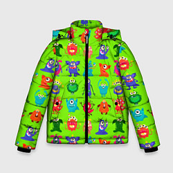 Зимняя куртка для мальчика Разноцветные монстрики