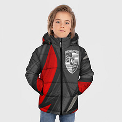 Куртка зимняя для мальчика Porsche sports racing, цвет: 3D-черный — фото 2