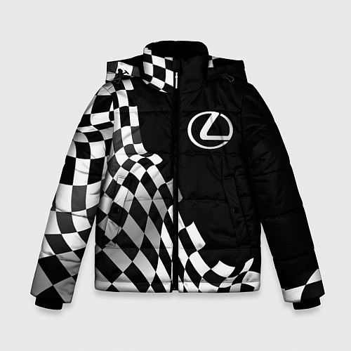 Зимняя куртка для мальчика Lexus racing flag / 3D-Черный – фото 1