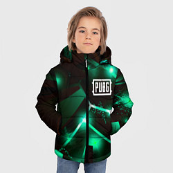 Куртка зимняя для мальчика PUBG разлом плит, цвет: 3D-черный — фото 2