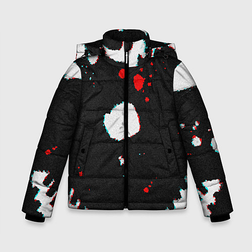Зимняя куртка для мальчика Темный Скелет / 3D-Черный – фото 1