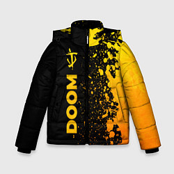 Зимняя куртка для мальчика Doom - gold gradient: по-вертикали