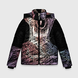 Куртка зимняя для мальчика Бог Вселенной, цвет: 3D-светло-серый
