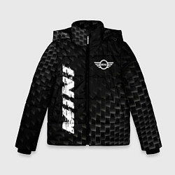 Куртка зимняя для мальчика Mini карбоновый фон, цвет: 3D-черный