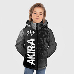 Куртка зимняя для мальчика Akira glitch на темном фоне: по-вертикали, цвет: 3D-черный — фото 2