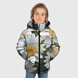 Куртка зимняя для мальчика Ромашки на лугу, цвет: 3D-красный — фото 2