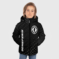 Куртка зимняя для мальчика Dongfeng карбоновый фон, цвет: 3D-черный — фото 2