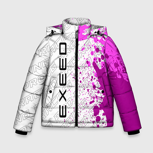 Зимняя куртка для мальчика Exeed pro racing: по-вертикали / 3D-Черный – фото 1