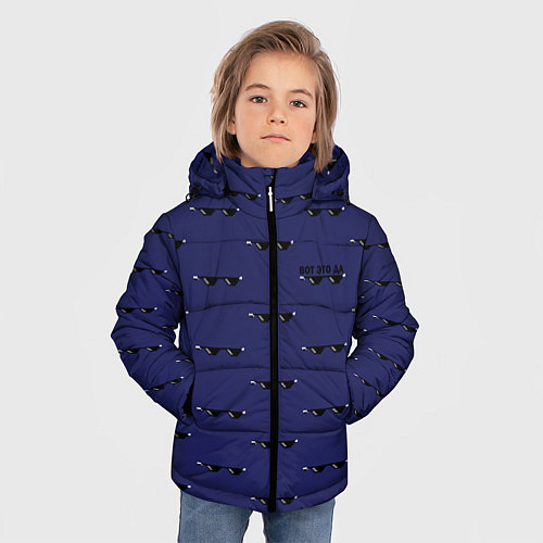 Зимняя куртка для мальчика Вот Это Да Синий / 3D-Красный – фото 3