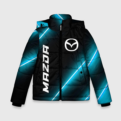 Зимняя куртка для мальчика Mazda неоновые лампы / 3D-Черный – фото 1