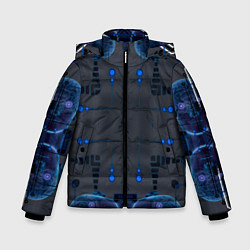 Куртка зимняя для мальчика Квантосхема, цвет: 3D-черный