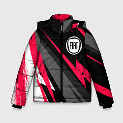 Куртка зимняя для мальчика Fiat fast lines, цвет: 3D-черный